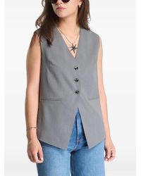 Samsøe & Samsøe - Satova Button-Fastening Waistcoat - Lyst