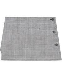 Courreges - Oblique Prince Of Wales Mini Skirt - Lyst