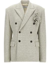 GIUSEPPE DI MORABITO - Doppelreihiger Blazer mit Rosenverzierung - Lyst