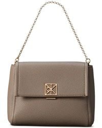 Calvin Klein - Sac Porté Épaule En Cuir - Lyst