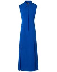 Akris - Crinkled Sleeveless Shirt Midi Dress - Lyst