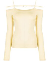 Jacquemus - Sierra Long-Sleeve Off-Shoulder Top - Lyst