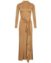 Roland Mouret - Maxi Knotted Ruffled Dress - Lyst
