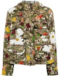 JNBY - Floral-Print Hooded Jacket - Lyst
