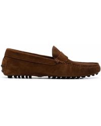 SCAROSSO - Michael Suede Loafers - Lyst