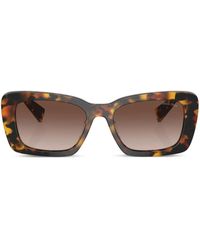 Miu Miu - Eckige Sonnenbrille - Lyst