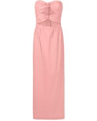 Adriana Degreas - Cut-out Knot-detail Maxi Dress - Lyst