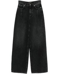 Dolce & Gabbana - Logo-Plaque Wide-Leg Jeans - Lyst