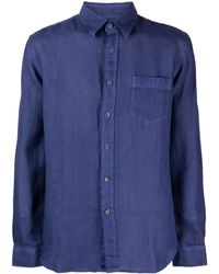 120% Lino - Button-Up Linen Shirt - Lyst