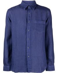 120% Lino - Button-Up Linen Shirt - Lyst