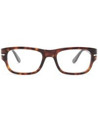 Persol - Brille Mit Eckigem Gestell - Lyst