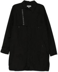 Yohji Yamamoto - Chain-Stitch Zip-Detail Shirt - Lyst
