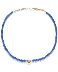 Azlee - 18kt Yellow Gold Rich Staircase Sapphire Necklace - Lyst