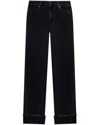 SOLOTRE - Frayed-Hem Jeans - Lyst