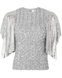 Rabanne - Sequin-Embellished Blouse - Lyst