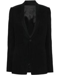 Rick Owens - Narrow-Lapels Single-Breasted Blazer - Lyst