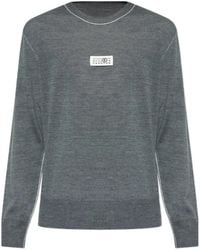 MM6 by Maison Margiela - Logo-Patch Sweater - Lyst