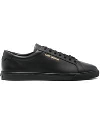 Saint Laurent - Andy Low-top Leather Sneakers - Lyst