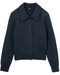 A.P.C. - Cardigan À Boutonnière - Lyst