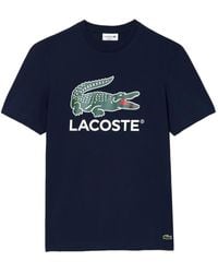 Lacoste - Logo-Print T-Shirt - Lyst