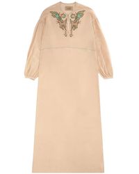 Fortela - Allegra Embroidered Silk Dress - Lyst