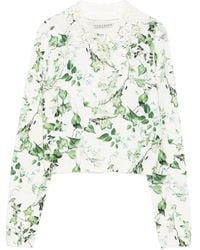 Alice + Olivia - Cárdigan Carson con cuello de encaje - Lyst