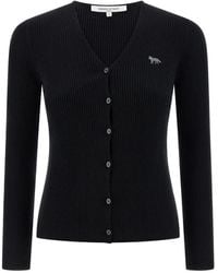 Maison Kitsuné - Cárdigan Con Parche Baby Fox - Lyst