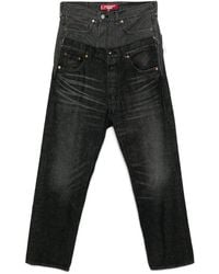 Junya Watanabe - Jeans Met Patchwork En Vlakken - Lyst