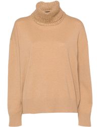 Fabiana Filippi - Wool And Silk Blend Turtleneck Sweater - Lyst
