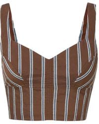 Veronica Beard - Vonette Striped Top - Lyst