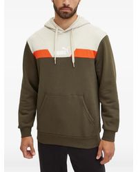 PUMA - Logo-Print Drawstring Hoodie - Lyst