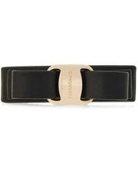 Ferragamo - Vara Leather Hair Clip - Lyst