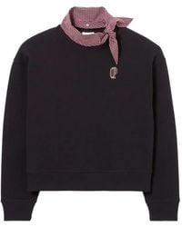 Claudie Pierlot - Sweatshirt mit Logo-Stickerei - Lyst