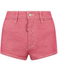 DSquared² - Short En Jean À Patch Logo - Lyst