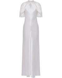 Alberta Ferretti - オープンバック ドレス - Lyst
