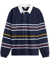 Levi's - Striped V-Neck Knitwear - Lyst