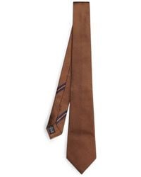 ZEGNA - Geometric-Pattern Silk Tie - Lyst