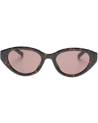 Gucci - Tortoiseshell-Effect Interlocking G Sunglasses - Lyst