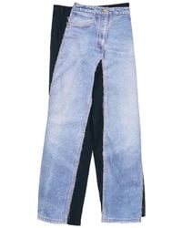 Pushbutton - Denim-Patch Trousers - Lyst