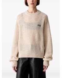 ROTATE BIRGER CHRISTENSEN - Logo-Patch Raglan-Sleeve Sweater - Lyst