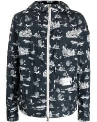 Woolrich - Graphic Print Ripstop Windbreaker - Lyst