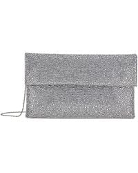 Twentyfourhaitch - Crystal-Embellished Chain-Strap Clutch Bag - Lyst