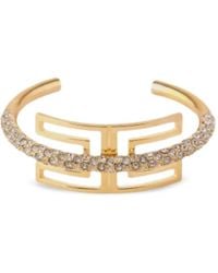 Elisabetta Franchi - Geometric Embellished Bracelet - Lyst