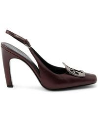 Tory Burch - Logo-plaque Leather Pumps - Lyst