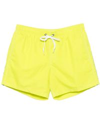 Sundek - Striped-Trim Drawstring Swim Shorts - Lyst