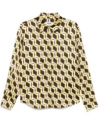 MSGM - Blouse Met Geometrische Print - Lyst