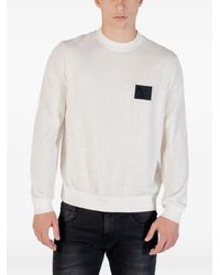ARMANI EXCHANGE - Logo-Patch Sweater - Lyst