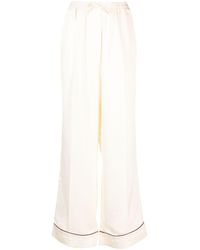 Sleeper - White Pastelle Patterned-jacquard Pyjama Bottoms - Women's - Rayon/polyester - Lyst