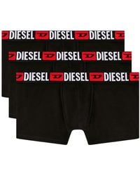 DIESEL - Logo-Waistband Boxer Briefs (Pack Of Three) - Lyst
