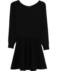 Roberto Collina - Long-Sleeved Wool Dress - Lyst